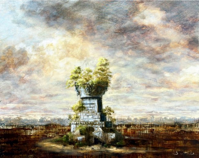 peinture sur toile de l'artiste Patrick Bastardoz