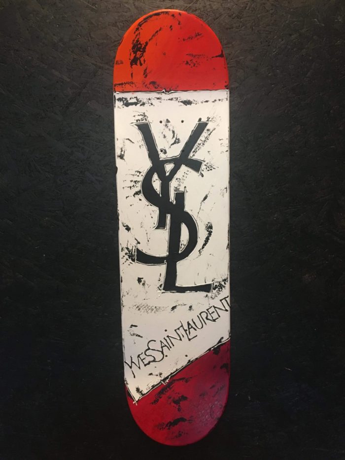 Franck Ecalard peinture skateboard