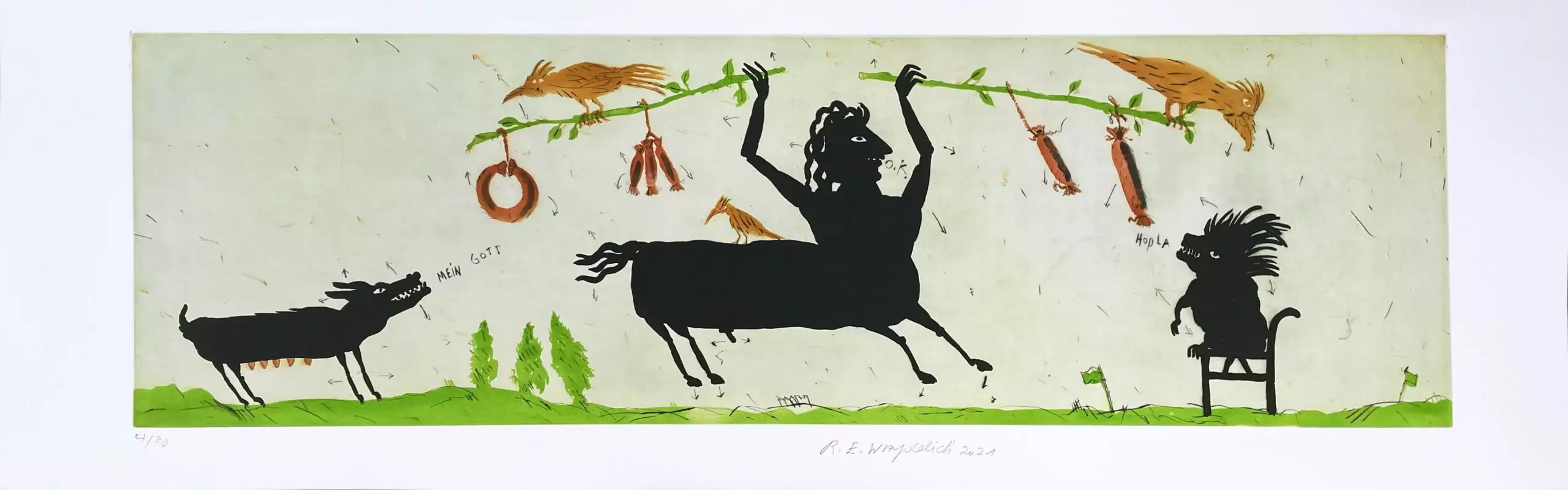 gravure de l'artiste raymond emile waydelich 2021