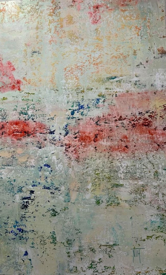 peinture acrylique sur toile abstrait