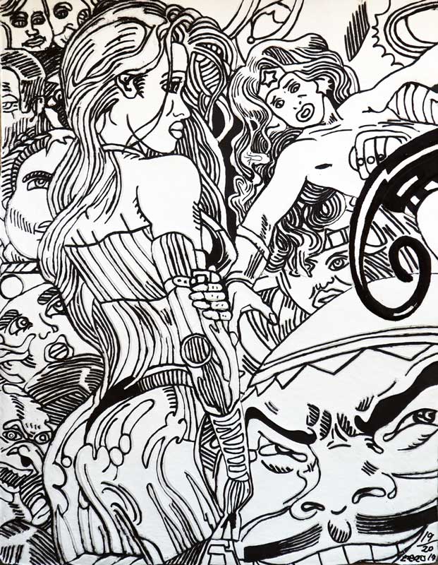 Erro 2019 - Wonder Woman B&W - 77x59 Web