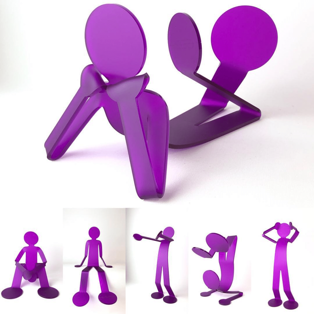 flexo Family de David Zeller sculptures plexi