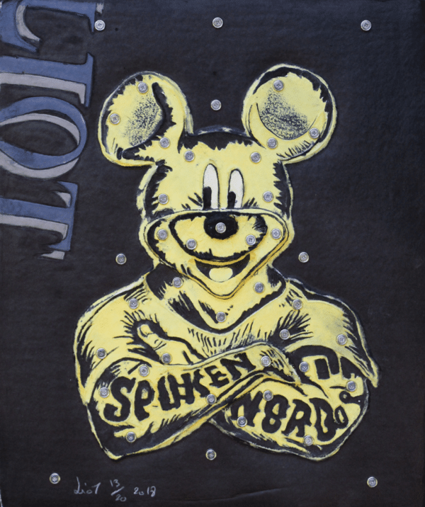 Eric Liot Aquagravure Mickey jaune