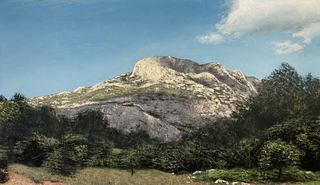 peinture sur toile de l'artiste benoit trimborn
MONTAGNE SAINTE-VICTOIRE XIX 75x130cm_ 6200 