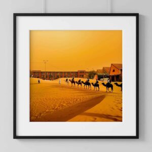 photgraphie de l'artiste Gerard Dumora la caravane passe
