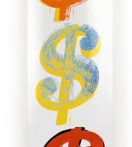 skate orange dollar Andy Warhol