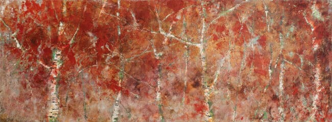 Walden 172, 63 x 170 cm_web peinture cire,pigment sur panneau bois