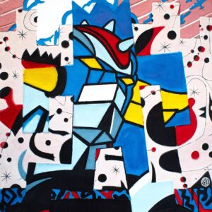 -Robot-aquagravure-62x77cm-de l'arrtiste Speedy Graphito
