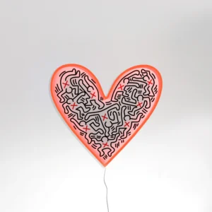 néon Keith Haring love heart