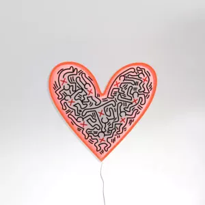 néon Keith Haring love heart