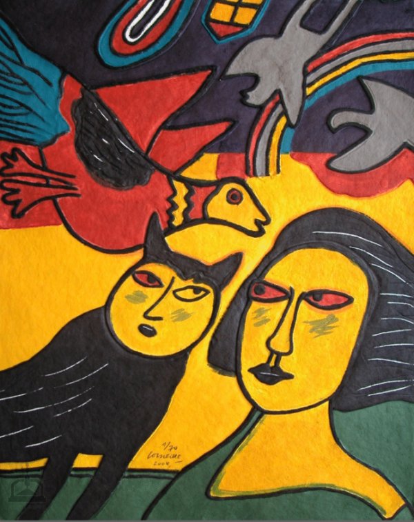 aquagravure de l'artiste Corneille