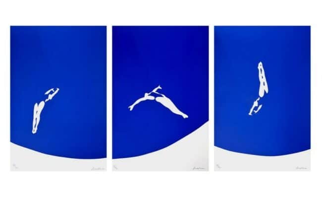 serigraphie de l'artiste Messac tripthyque