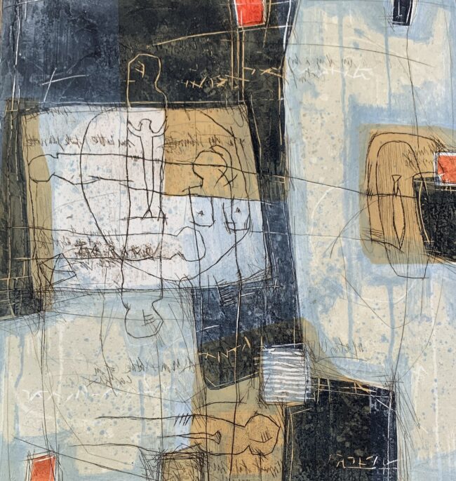 gravure carborundum de l'artiste Bernard Remusat