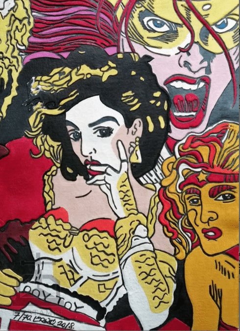 aquagravure de l'artiste Erro boy toy